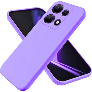 Infinix Note 30 Vip Uyumlu Silikon Kılıf - Kamera Korumalı Esnek Pastel Renk Kapak - Lila