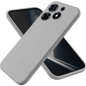 Tecno Spark 10 Pro Uyumlu Silikon Kılıf - Kamera Korumalı Esnek Pastel Renk Kapak - Gri