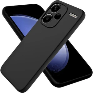 Redmi Note 13 Pro Plus Uyumlu Silikon Kılıf - Kamera Korumalı Esnek Kapak - Siyah