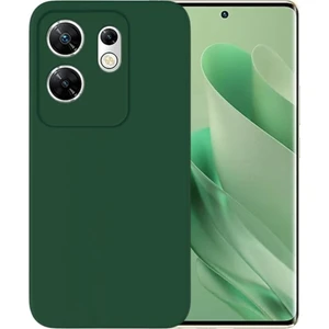 Infinix Zero 30 4G Uyumlu Silikon Kılıf - Kamera Korumalı Esnek Pastel Renk Kapak - Yeşil