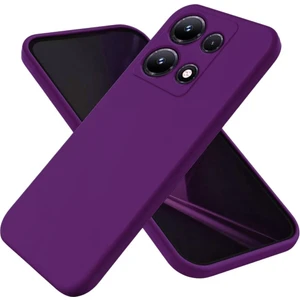Infinix Note 30 Vip Uyumlu Silikon Kılıf - Kamera Korumalı Esnek Pastel Renk Kapak - Mor