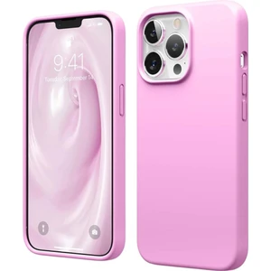 Apple iPhone 13 Pro Uyumlu Silikon Kılıf - Pastel Renk Tonu Esnek Tam Koruma Kapak - Pembe