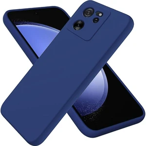 Xiaomi 13T Uyumlu Silikon Kılıf - Kamera Korumalı Esnek Pastel Renk Kapak - Lacivert