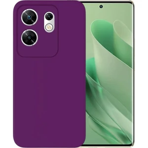 Infinix Zero 30 4G Uyumlu Silikon Kılıf - Kamera Korumalı Esnek Pastel Renk Kapak - Mor