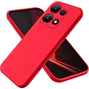 Infinix Note 30 Pro Uyumlu Silikon Kılıf - Kamera Korumalı Esnek Pastel Renk Kapak - Kırmızı