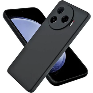Tecno Camon 30 Pro CL8 Uyumlu Silikon Kılıf - Kamera Korumalı Esnek Pastel Renk Kapak - Siyah