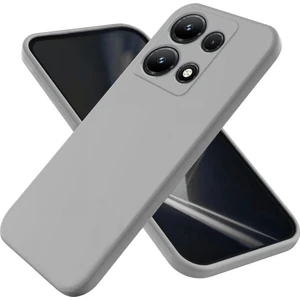 Infinix Note 30 Vip Uyumlu Silikon Kılıf - Kamera Korumalı Esnek Pastel Renk Kapak - Gri