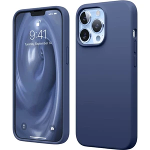 Apple iPhone 13 Pro Uyumlu Silikon Kılıf - Pastel Renk Tonu Esnek Tam Koruma Kapak - Lacivert