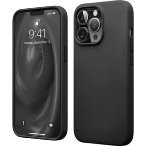 Apple iPhone 13 Pro Max Uyumlu Silikon Kılıf - Pastel Renk Esnek Tam Koruma Kapak - Siyah
