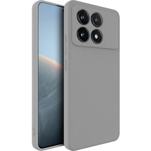 Poco X6 Pro Uyumlu Silikon Kılıf - Kamera Korumalı Esnek Pastel Renk Kapak - Gri