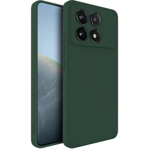 Poco X6 Pro Uyumlu Silikon Kılıf - Kamera Korumalı Esnek Pastel Renk Kapak - Yeşil