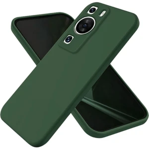 Huawei P60 Pro Uyumlu Silikon Kılıf - Kamera Korumalı Esnek Pastel Renk Kapak - Yeşil
