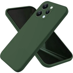 Redmi 12 Uyumlu Silikon Kılıf - Kamera Korumalı Esnek Pastel Renk Kapak - Yeşil