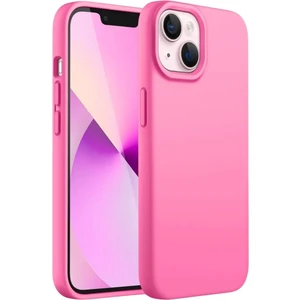 Apple iPhone 13 Uyumlu Silikon Kılıf - Pastel Renk Tonu Esnek Tam Koruma Kapak - Pembe