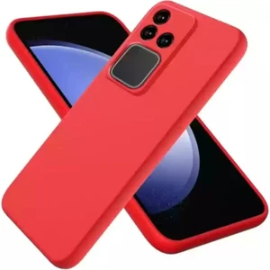 Vivo V30 Uyumlu Silikon Kılıf - Kamera Korumalı Esnek Pastel Renk Kapak - Kırmızı