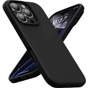 Apple iPhone 15 Pro Max Uyumlu Silikon Kılıf - Pastel Renk Esnek Tam Koruma Kapak - Siyah