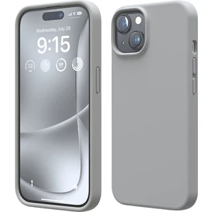 Apple iPhone 14 Uyumlu Silikon Kılıf - Pastel Renk Tonu Esnek Tam Koruma Kapak - Gri