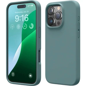 Apple iPhone 14 Pro Max Uyumlu Silikon Kılıf - Pastel Renk Esnek Tam Koruma Kapak - Yeşil