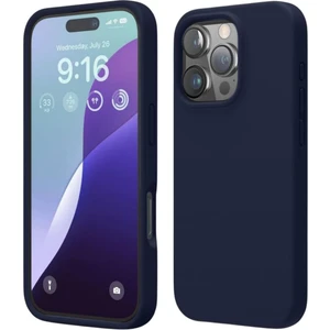Apple iPhone 14 Pro Max Uyumlu Silikon Kılıf - Pastel Renk Esnek Tam Koruma Kapak - Lacivert