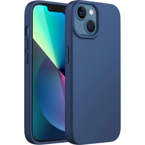 Apple iPhone 13 Uyumlu Silikon Kılıf - Pastel Renk Tonu Esnek Tam Koruma Kapak - Lacivert