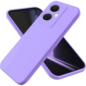 Vivo V29 Lite Uyumlu Silikon Kılıf - Kamera Korumalı Esnek Pastel Renk Kapak - Lila