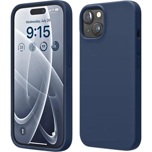 Apple iPhone 14 Uyumlu Silikon Kılıf - Pastel Renk Tonu Esnek Tam Koruma Kapak - Lacivert