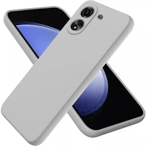 Redmi 13C Uyumlu Silikon Kılıf - Kamera Korumalı Esnek Pastel Renk Kapak - Gri