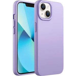 Apple iPhone 13 Uyumlu Silikon Kılıf - Pastel Renk Tonu Esnek Tam Koruma Kapak - Lila