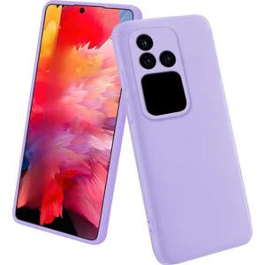 Vivo V30 Pro Uyumlu Silikon Kılıf - Kamera Korumalı Esnek Pastel Renk Kapak - Lila