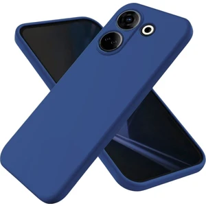 Tecno Camon 20 Pro Uyumlu Silikon Kılıf - Kamera Korumalı Esnek Pastel Renk Kapak - Lacivert