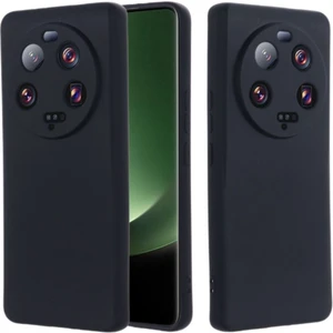 Xiaomi 13 Ultra Uyumlu Silikon Kılıf - Kamera Korumalı Esnek Pastel Renk Kapak - Siyah