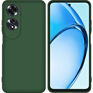 Oppo A60 Uyumlu Silikon Kılıf - Kamera Korumalı Esnek Pastel Renk Kapak - Yeşil