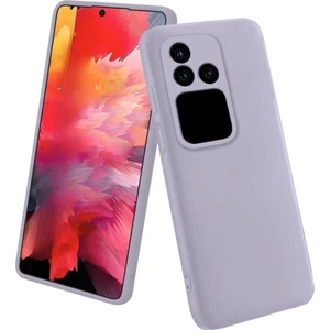 Vivo V30 Uyumlu Silikon Kılıf - Kamera Korumalı Esnek Pastel Renk Kapak - Gri