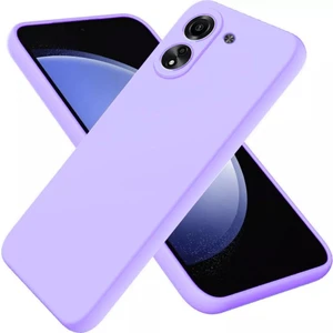 Redmi 13C Uyumlu Silikon Kılıf - Kamera Korumalı Esnek Pastel Renk Kapak - Lila
