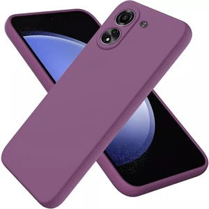 Redmi 13C Uyumlu Silikon Kılıf - Kamera Korumalı Esnek Pastel Renk Kapak - Mor