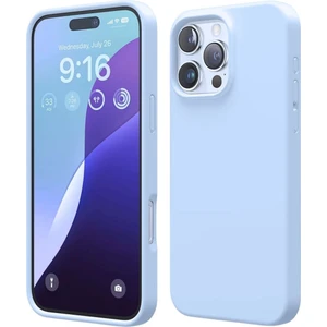 Apple iPhone 15 Pro Max Uyumlu Silikon Kılıf - Pastel Renk Esnek Tam Koruma Kapak - Mavi