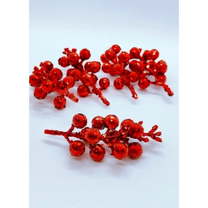 Vogue Vault Simli Dekoratif Yapay Kokina, Kiraz Çiçeği, Dekoratif Yılbaşı  Süsü, 5 Adet