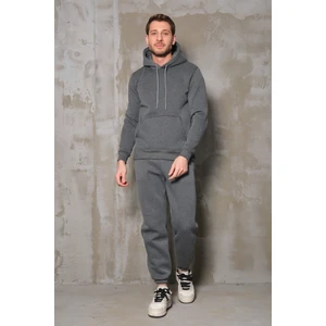 %100 Pamuk Kapüşonlu Sweatshirt ve Jogger Eşofman Takımı