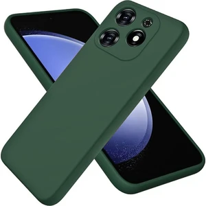Tecno Spark Go 2024 Uyumlu Silikon Kılıf - Kamera Korumalı Esnek Pastel Renk Kapak - Yeşil