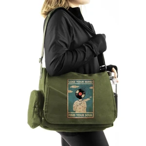 Gossip Team  Lose Your Mind Unisex Yeşil Postacı Çantası