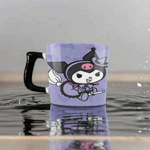 Gossip Team Kuromi Purple Detail Beyaz Siyah Kulp Kupa