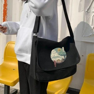 Gossip Team  Totoro Unisex Siyah Postacı Çantası