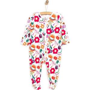 Hellobaby Yenidoğan Kız  Patikli Tulum Kız Bebek