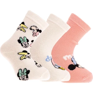 Minnie Mouse 3lü Soket Çorap Kız Bebek