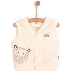 Yenidoğan Organic Little Lamb Yelek Kız Bebek