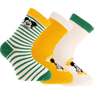 Mickey Mouse 3lü Soket Çorap Erkek Bebek