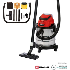 Akülü Islak/Kuru Süpürge TC-VC 18/20 Li S-Solo Power X-Change (18V, 20 L paslanmaz çelik hazne, üfleme bağlantısı, başlıklar + filtre dahil, akü dahil değildir) - 2347130