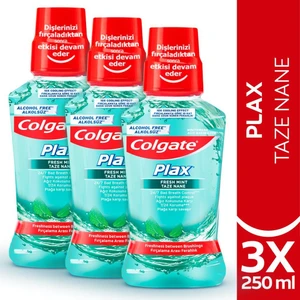 Plax Taze Nane Alkolsüz Ağız Bakım Suyu 250 ml X3 Adet
