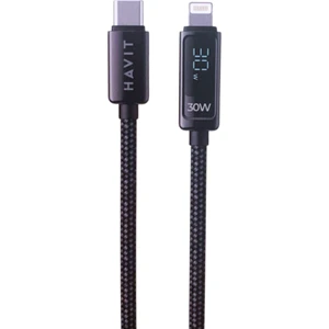 CB6246 PD30W Type-C To Lightning (Iphone) Göstergeli Şarj Kablosu