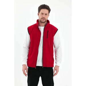 Erkek Tam Fermuarlı Spor Polar Yelek